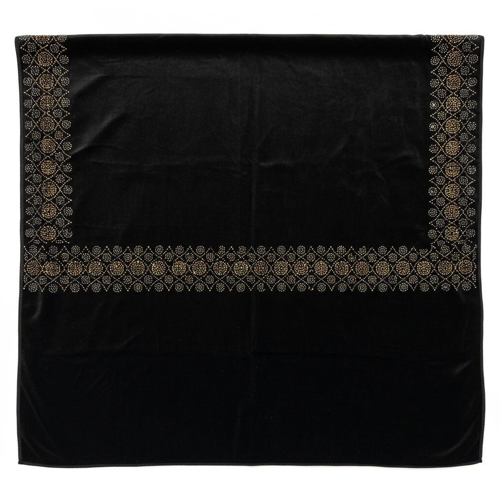 Black Velvet Beaded Shawl