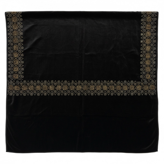 Black Velvet Beaded Shawl