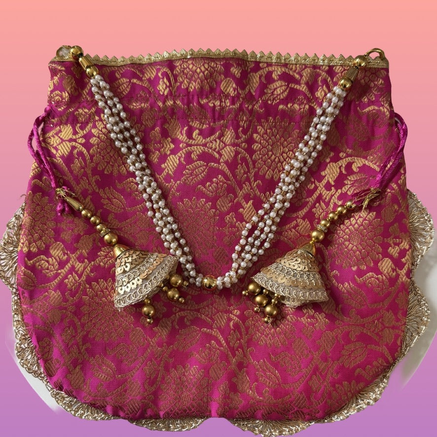 Vibrant Magenta Potli