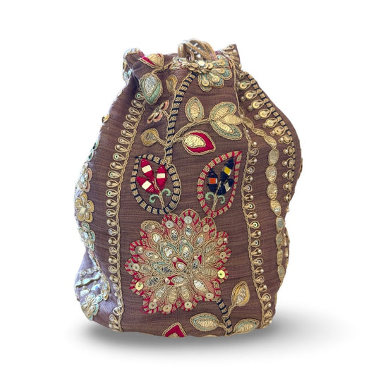 Dark Lilac Potli Bag