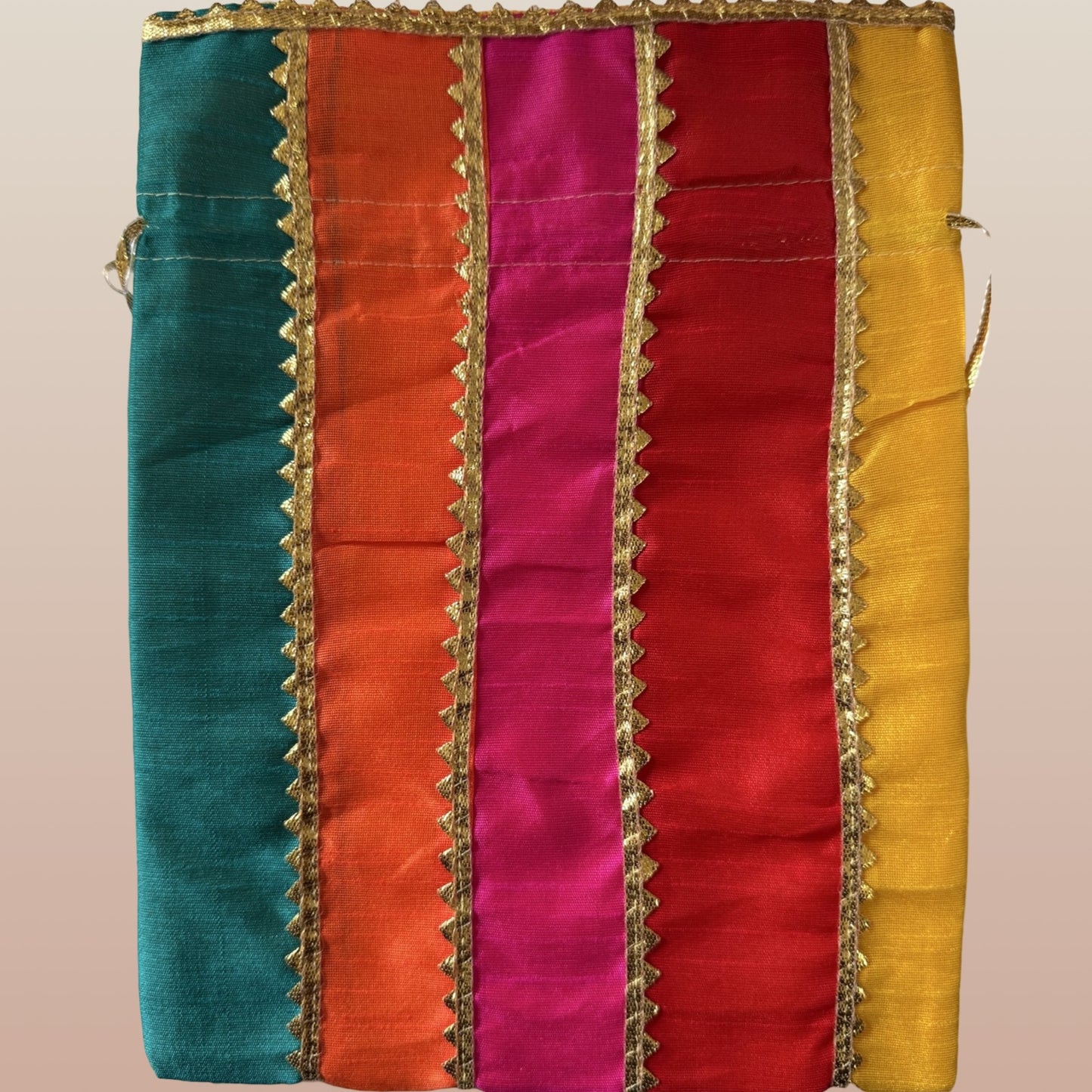 Multi Striped Phulkari Bag