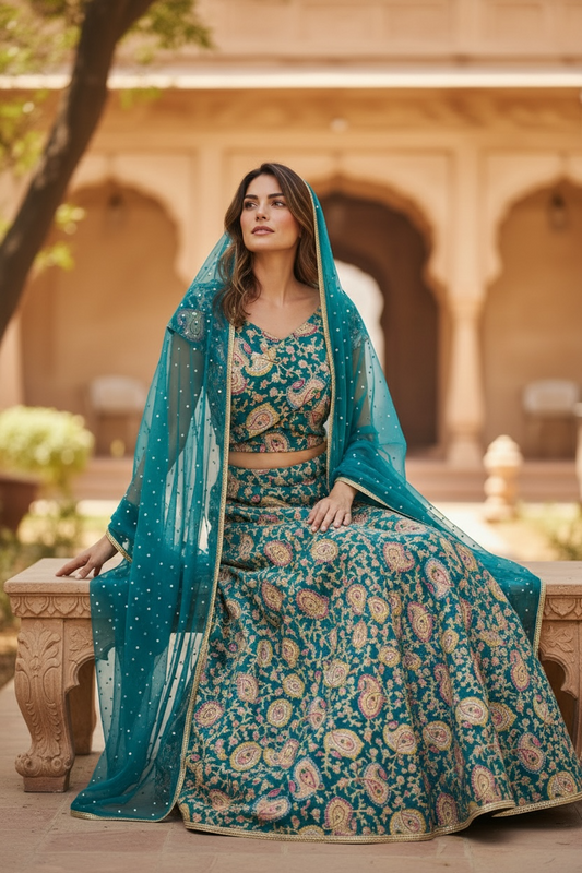 An Off the Shoulder Lengha Set